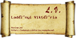 Ladányi Viktória névjegykártya
